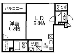 間取図画像 1LDK