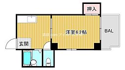 エスポワール桜ノ宮 4階1LDKの間取り