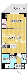one o one 内代 2階1LDKの間取り