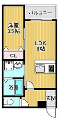 間取図画像 1LDK