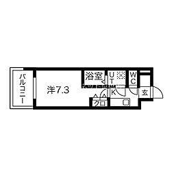 GROOVE今福鶴見 1Kの間取図画像