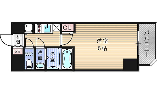 ララプレイス阿波座駅前フェリオ 501｜大阪府大阪市西区立売堀3丁目(賃貸マンション1K・5階・21.68㎡)の写真 その2