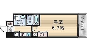 大阪府大阪市西区本田1丁目6-18（賃貸マンション1K・11階・21.56㎡） その2