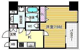 大阪府大阪市西区江戸堀2丁目2-5（賃貸マンション1K・4階・25.18㎡） その2