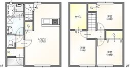 The Place大川 3LDKの間取図画像