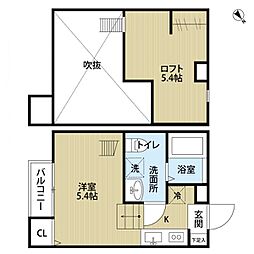 パーリッシィ稲毛 ワンルームの間取図画像