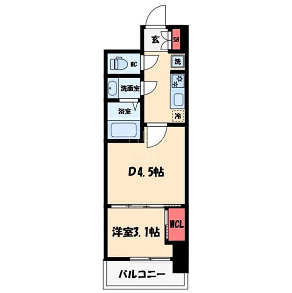 画像2:セレニテ難波グランデシュッド　間取り