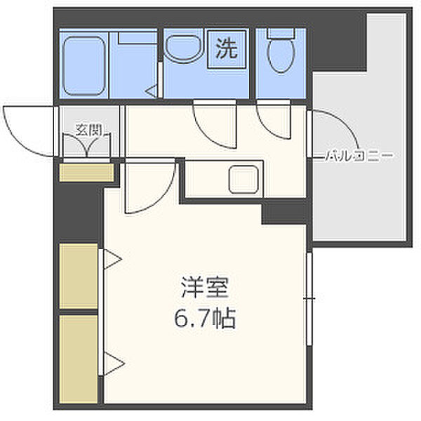 画像2:ファステート難波WESTディオン　間取り