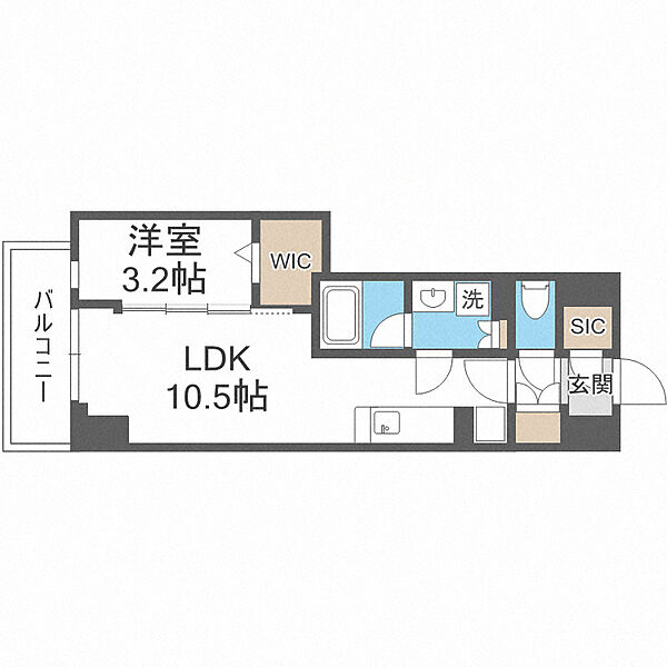 クロスレジデンス阿波座 ｜大阪府大阪市西区西本町3丁目(賃貸マンション1LDK・7階・34.94㎡)の写真 その2