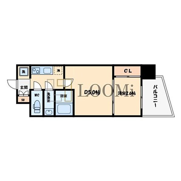 大阪府大阪市西区川口3丁目(賃貸マンション2K・10階・23.31㎡)の写真 その2