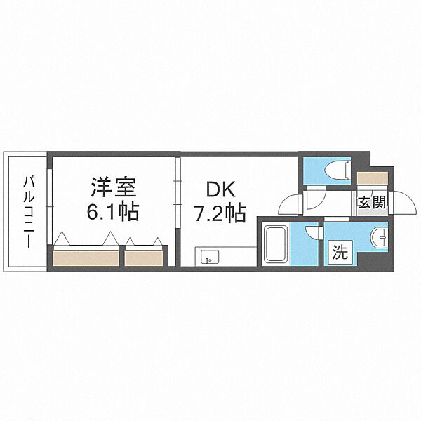 テン・フォーティ ｜大阪府大阪市西区南堀江3丁目(賃貸マンション1DK・11階・32.20㎡)の写真 その2