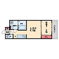 大阪府大阪市中央区十二軒町（賃貸マンション1LDK・2階・34.30㎡） その2