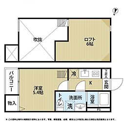 ＥＸＣＥＥＤ 2階1Kの間取り