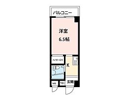 サクセス本多聞 1Kの間取図画像