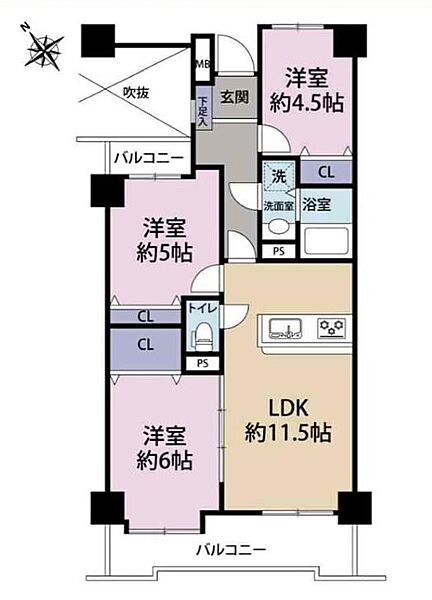 間取りを拡大表示