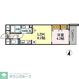 インコントリ 3階1LDKの間取り