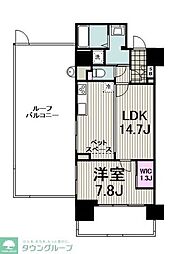 リーラ横浜川和町 1LDKの間取図画像