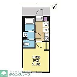 プライム大口 1Kの間取図画像