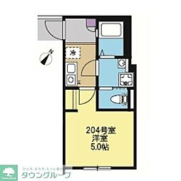 プライム大口 1Kの間取図画像