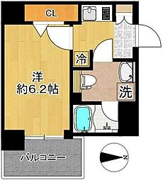 SHOKENレジデンス新丸子 1Kの間取図画像