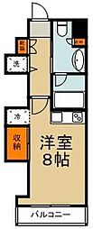 ミテッツア矢向 ワンルームの間取図画像