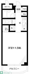 日神パレス生麦 1Kの間取図画像