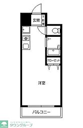 ダジュール ワンルームの間取図画像