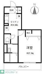 シャーメゾン-K 1Kの間取図画像