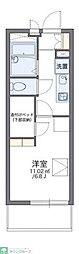 レオパレス向陽3 1Kの間取図画像