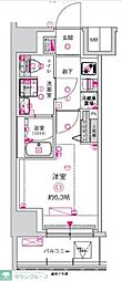 CREST TAPP川崎港町 1Kの間取図画像