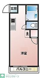 ベルウッド ワンルームの間取図画像