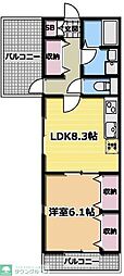 RoyalHIROI 1LDKの間取図画像