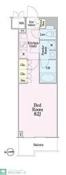 ルーブル川崎八番館 1Kの間取図画像