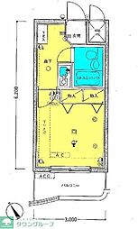 ライオンズプラザ鶴見中央 1Kの間取図画像