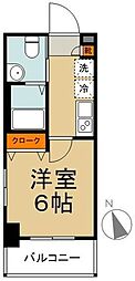 J-Cloud横浜鶴見 1Kの間取図画像