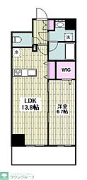 ソレアード富士見 1LDKの間取図画像