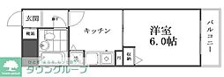 ライオンズプラザ川崎第2 1Kの間取図画像
