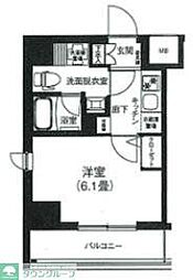 ティモーネプレミアム川崎イースト 1Kの間取図画像