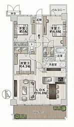 物件画像 大阪城公園Gマンション 3F リフォーム済