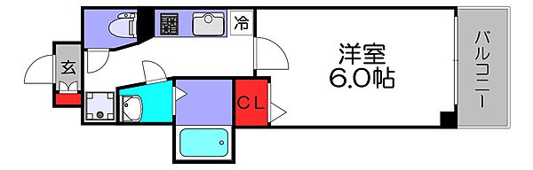 プレミアムコート天王寺EAST ｜大阪府大阪市東住吉区北田辺2丁目(賃貸マンション1K・5階・21.83㎡)の写真 その2