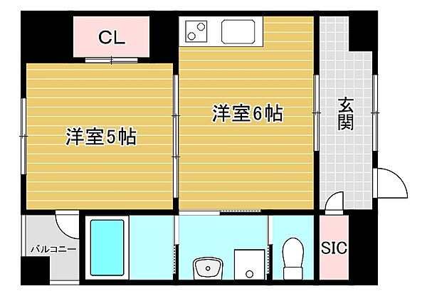 コミュニティハウスSOUWA ｜大阪府大阪市住吉区万代3丁目(賃貸マンション1DK・1階・34.71㎡)の写真 その2