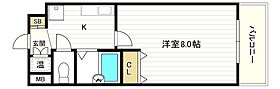 ロイヤルコート華  ｜ 大阪府大阪市阿倍野区美章園1丁目（賃貸マンション1K・2階・24.00㎡） その2