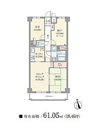 間取図画像 2SLDK