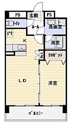センサーレ 1LDKの間取図画像