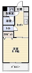 間取図画像 1K