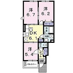 グレイスグリーン 3DKの間取図画像