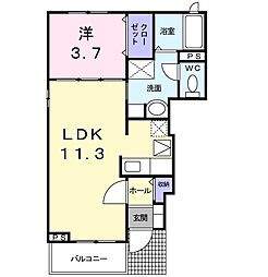 ラッフィナート・MB 1LDKの間取図画像