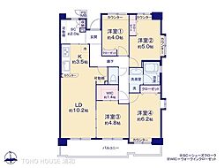 ハイラーク戸田公園 4LDKの間取図画像