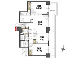 サンフィール大宮宮原 3LDKの間取図画像