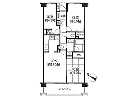 間取図画像 3LDK